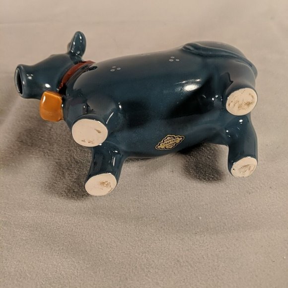 Otagiri Japan Hand Crafted Blue Cow Creamer Milk Vintage Ceramic Excellent Cond - Picture 6 of 10